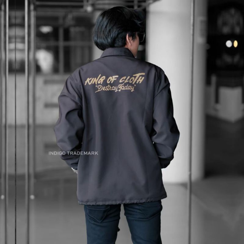 jaket coach/ jaket coach king of the cloth big size/ jaket indigo original /cod/bisa bayar di tempat