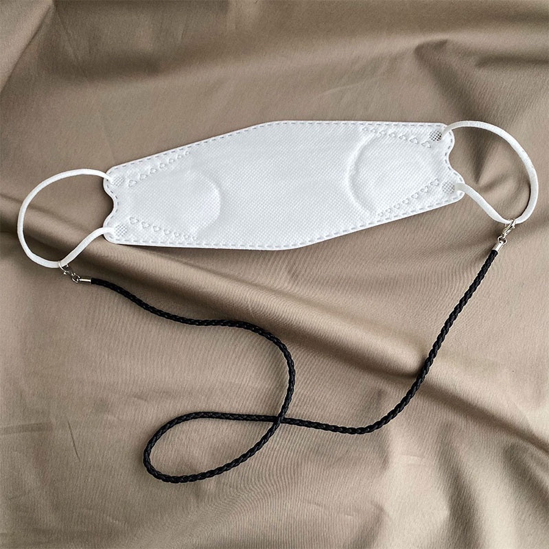 Masker Wajah Lanyard Masker Pemegang Tanpa Jejak Telinga Tali Gantung Dua Kait Untuk Anak Dewasa