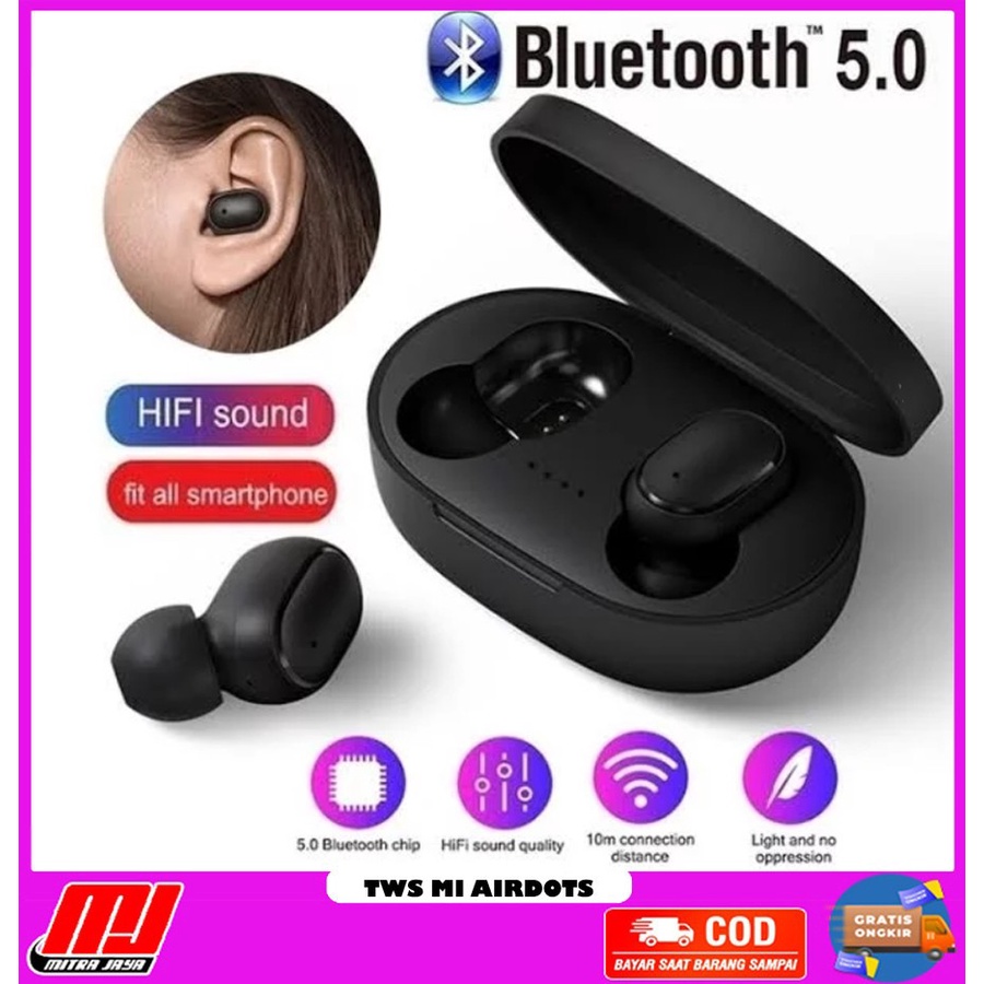 Headset Bluetooth TWS Mi AirDot Businnes Pro 5.0 Wireless Bluetooth