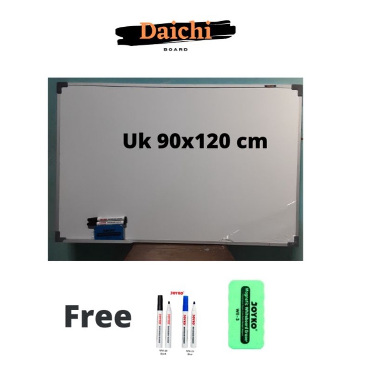 

Papan Tulis / Whiteboard Daichi Gantung Magnetic Uk 90 x 120