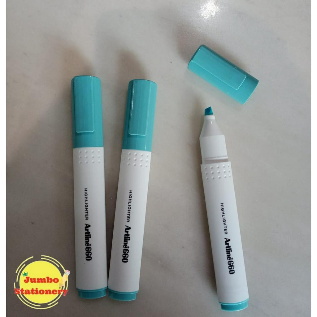 Textliner Highlighter ARTLINE 660 Highliter EK-660 Pastel Biru