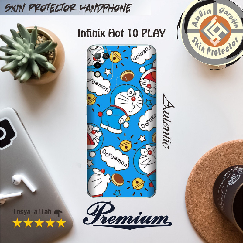 Garskin Hp Infinix Hot 10 Play Motif dorae - Free Custom Motif