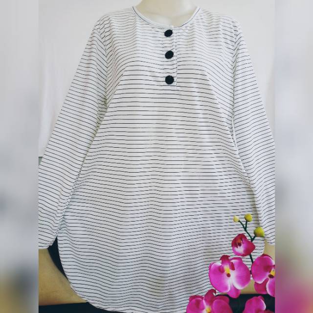 BUSUI KAOS SPANDEK SALUR KANCING BUKA PROMO 053salur