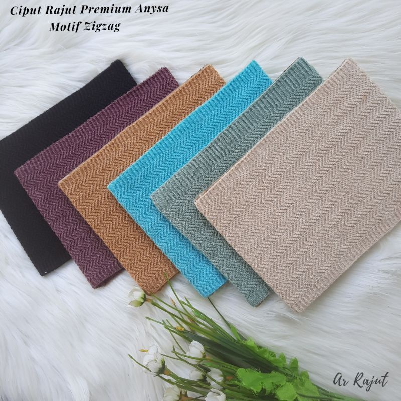 Ciput Rajut Bandana Premium Anysa Microfiber/ Inner Hijab Motif Zigzag/Daleman kerudung anti pusing