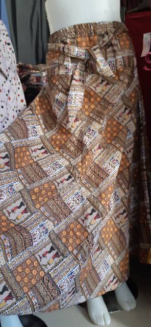 Rok motif super mayung lebar 3meter kain katun &amp; monalisa
