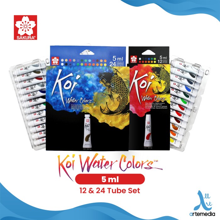 

air-cat- cat air sakura koi watercolor tube 5ml set - 5 ml set 12 -cat-air.