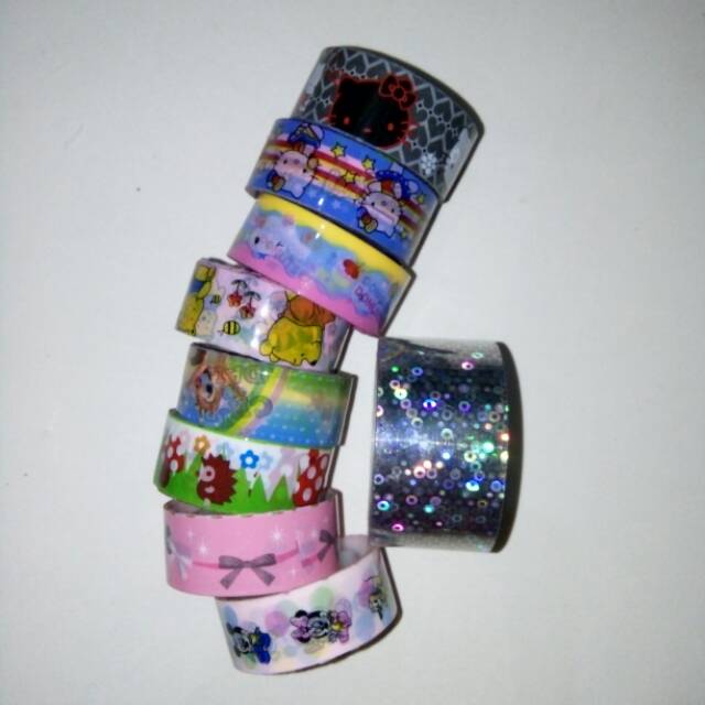 

Selotip/Solatip/Lakban Warna Warni karakter Hello Kitty Cute Kawaiii