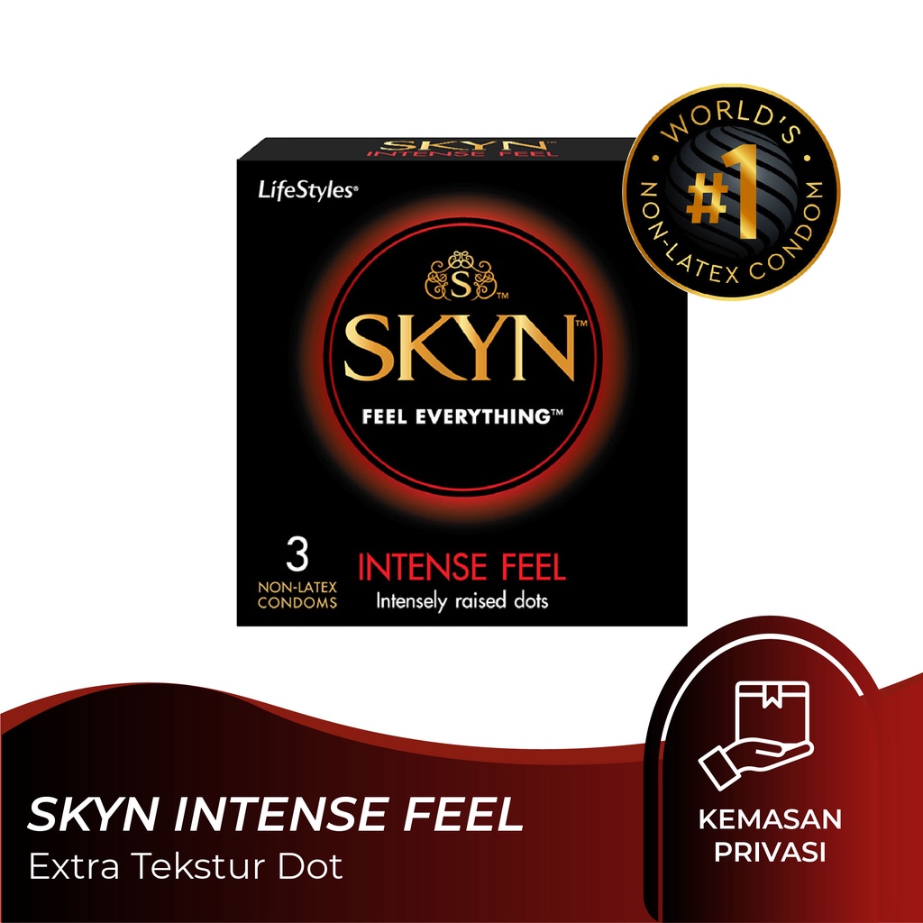 SKYN Intense Feel Kondom Gerigi 492 titik - Isi 3 pcs