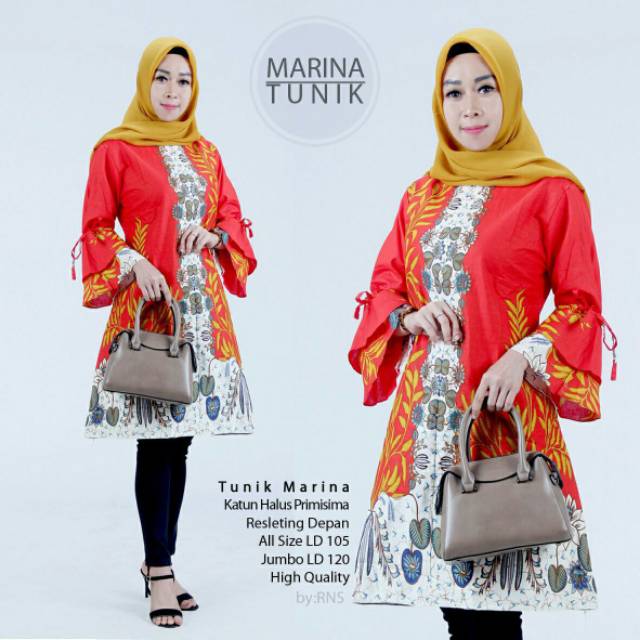 GROSIR ATASAN BATIK TUNIK MARINA