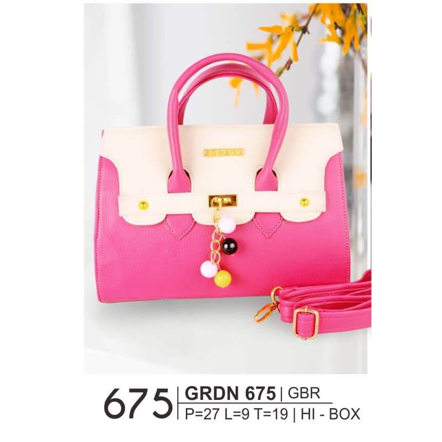 TAS WANITA GIARDINO 11675 SIZE P=27 L=9 T=19 PINK FANTA HI-BOX