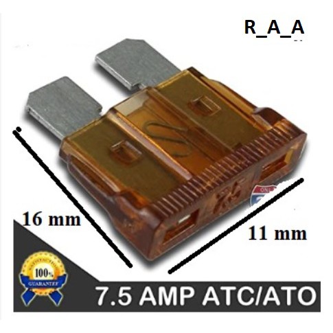 Sekring Tancap Motor Mini Fuse Blade Kecil mini 7,5A 7,5 Ampere mobil