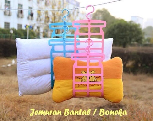 BARU !! GANTUNGAN JEMURAN BANTAL BONEKA HANGER JEMURAN GULING