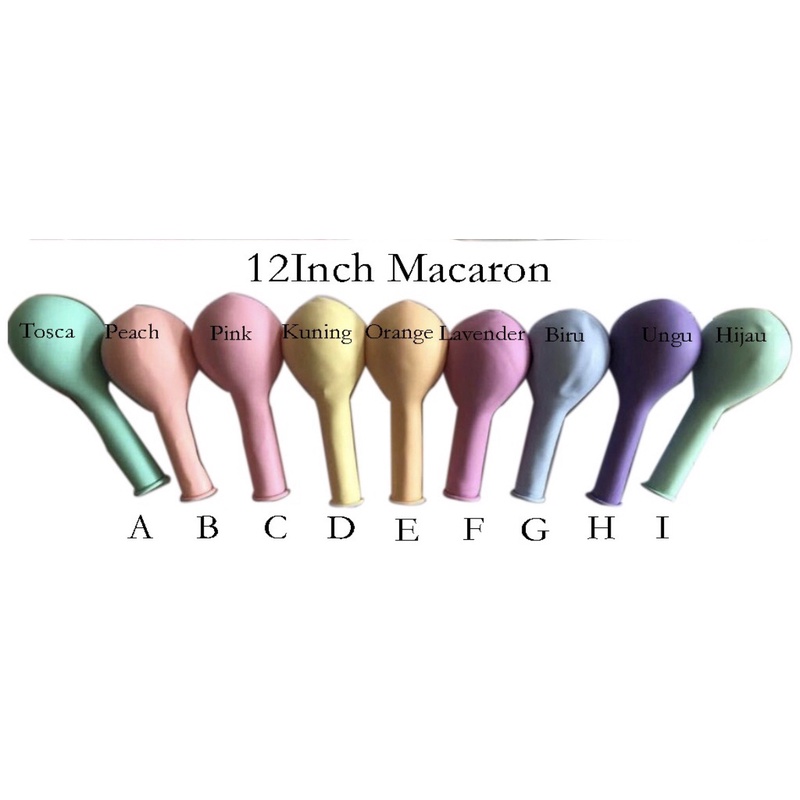 Balon Latex Doff Macaron 5inch (balon ultang tahun/ party)