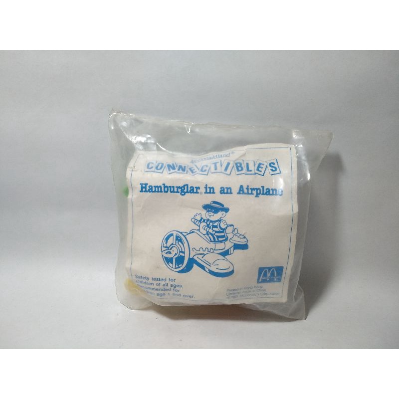 Pesawat Hamburglar Pilot Airplane Air Plane Craft Jet Aircraft Happy Meal Mcdonalds Mcd Rare Jadul V