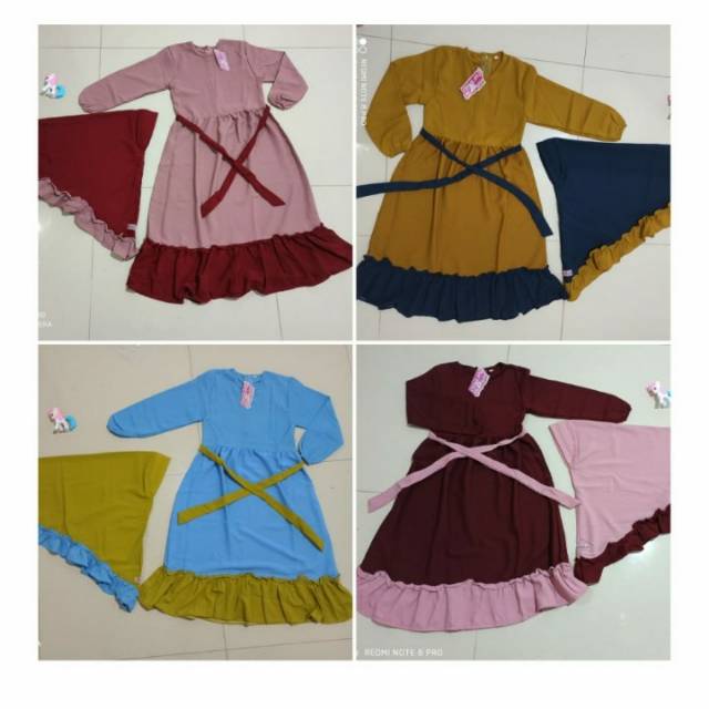 [ COD ] Baju Gamis anak/gamis anak/baju anak/baju muslim anak/baju muslim/