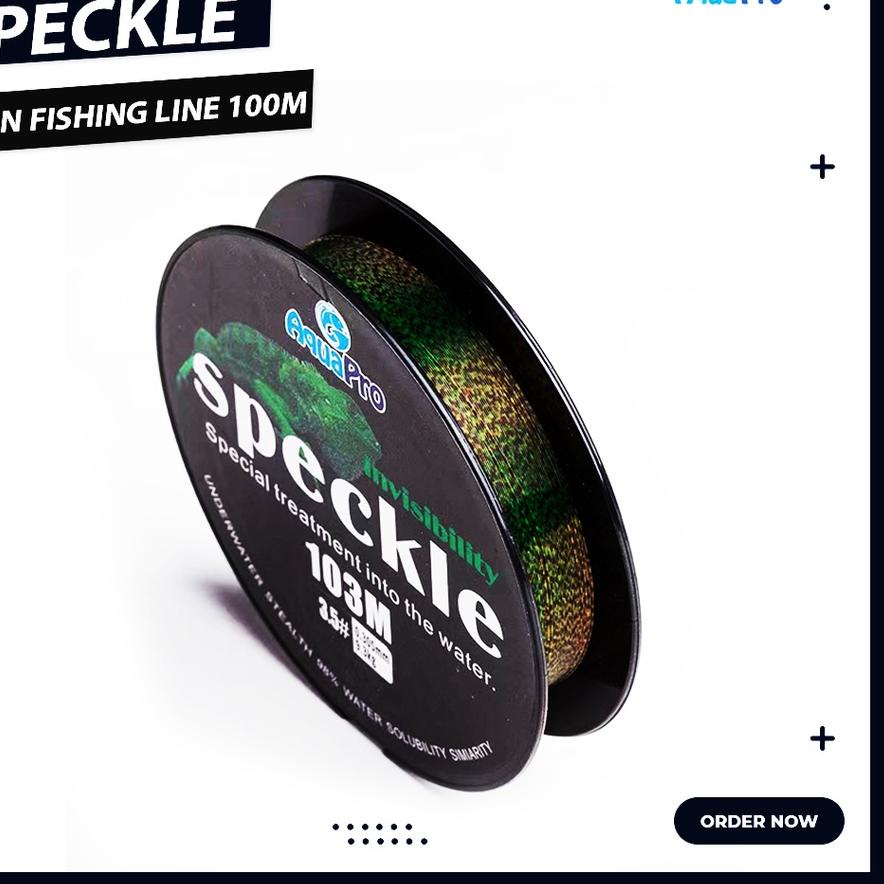 ✩ Senar Pancing Ikan Line Fishing Speckle Bunglon Senar Pancing Nilon 103M Senar Titik Tak Terlihat 