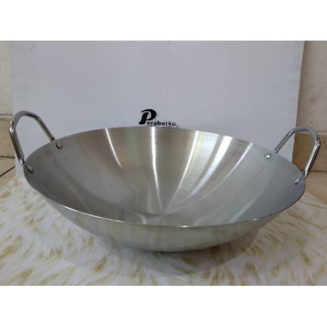 Kuali Katel Wok Wajan Stenlis Stainless Tebal Home Pro Ukuran 36 Cm