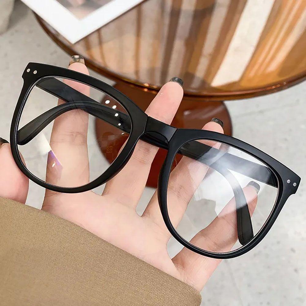 [Elegan] Blocking Glasses Kacamata Komputer Retro Wanita Anti Cahaya Biru Pria Kacamata Optik Lipat