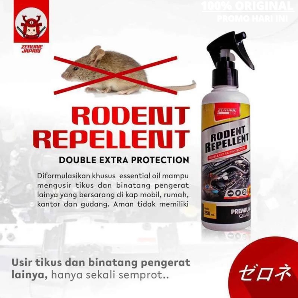 Zerone Rodent Repellent Obat Pengusir dan Pembasmi Tikus Spray | Pembersih Karat | Anti Karat | Pembersih Spray | Racun Tikus | Pembasmi Tikus