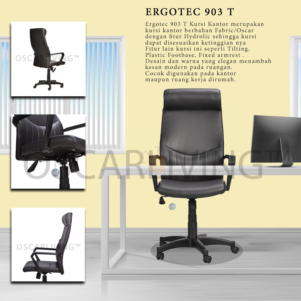 Jual Ergotec Kursi Kantor 903 T Kursi Kerja Khusus Jabodetabek | Shopee ...