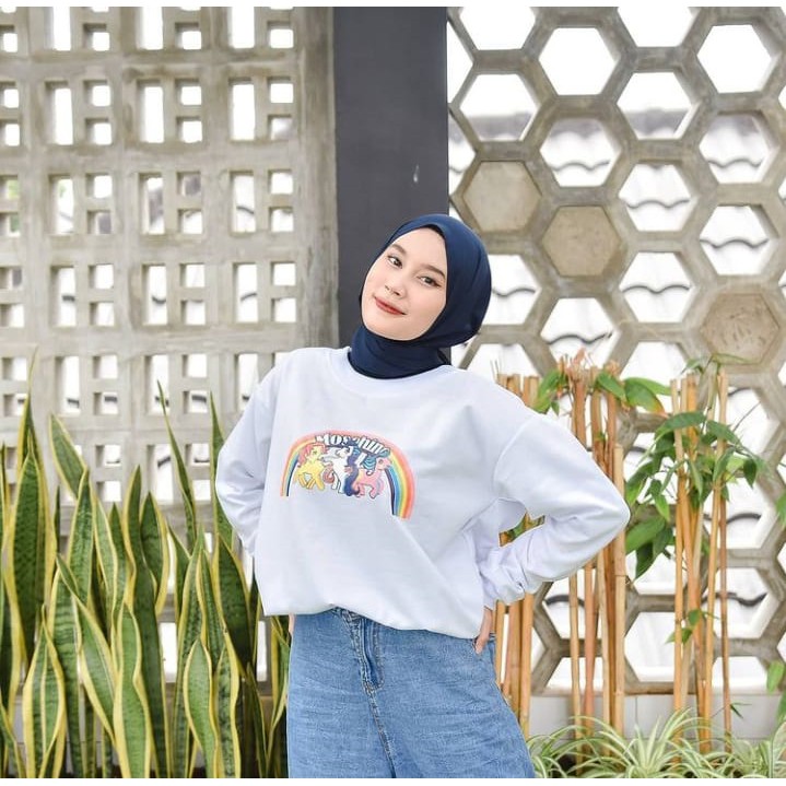 Sweater Wanita Grosir - Pony Taile Rainbow