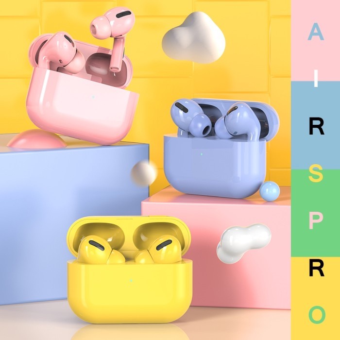 [ New ] Macaron Airpods 3 Pro TWS Bluetooth Headphone Earbud Nirkabel Headset Bluetooth 5.0