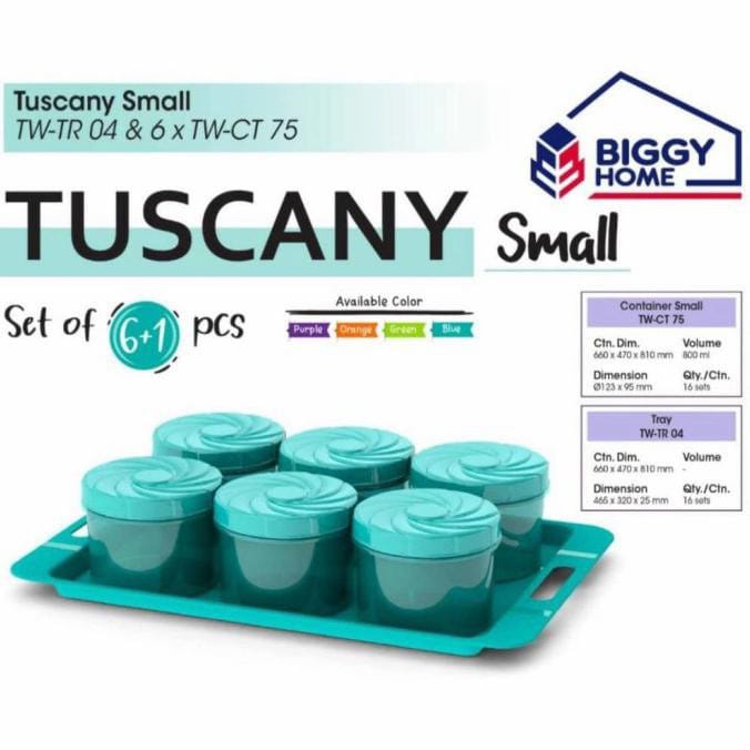 TOPLES TUSCANY SMALL 6 PCS + NAMPAN