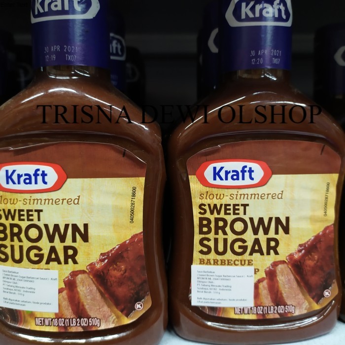 

KRAFT BerbequeSauce SweetBrown Sugar SlowSimmered 510gram