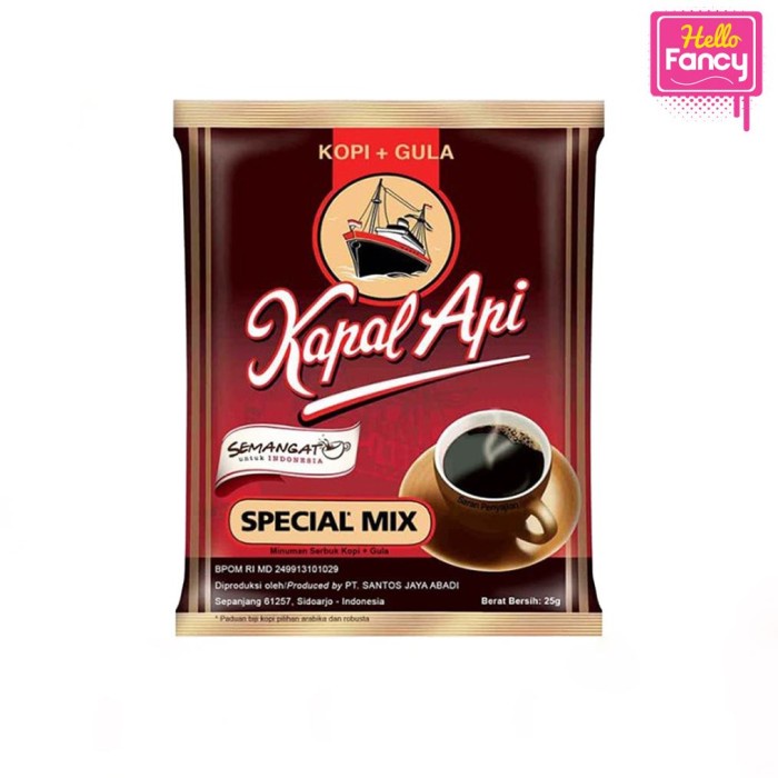 

Kopi Kapal Api Special Mix 1 Sachet 24 gr / Luwak White Koffie 20 Gr