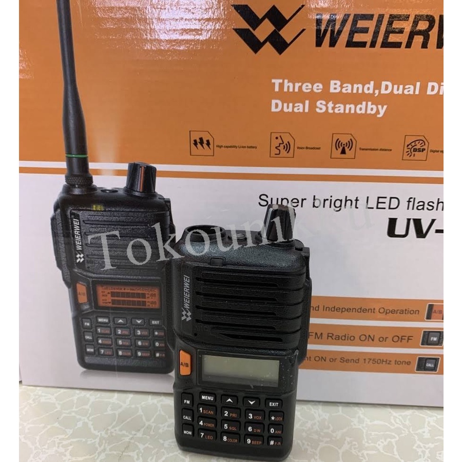 HT HANDY TALKIE WEIERWEI UV-9 TRI BAND