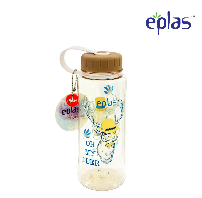 EPLAS Water Bottle with Handle BPA Free Tritan (600ml)