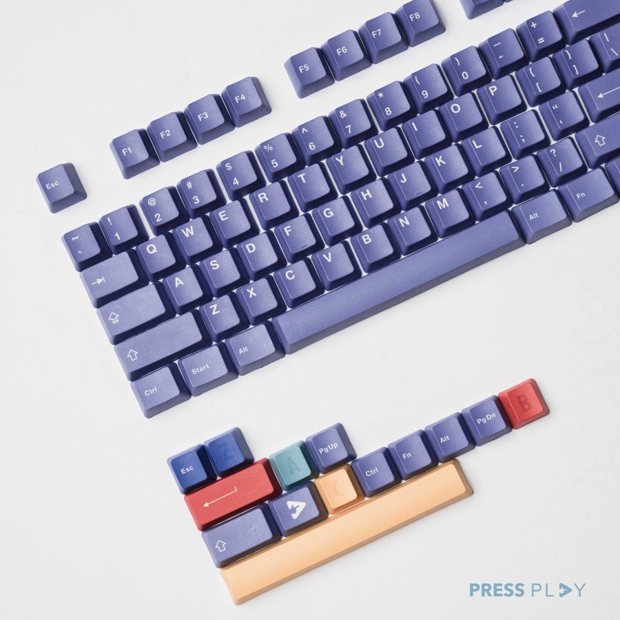 Press Play Retrocube x Jebbra PBT Dye-sub Keycaps 118 set OEM Profile