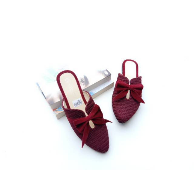 Promo Sepatu Flatshoes Wanita Sandal Slop Wanita Soll Karet Elastis Sepatu Wanita Super Empuk