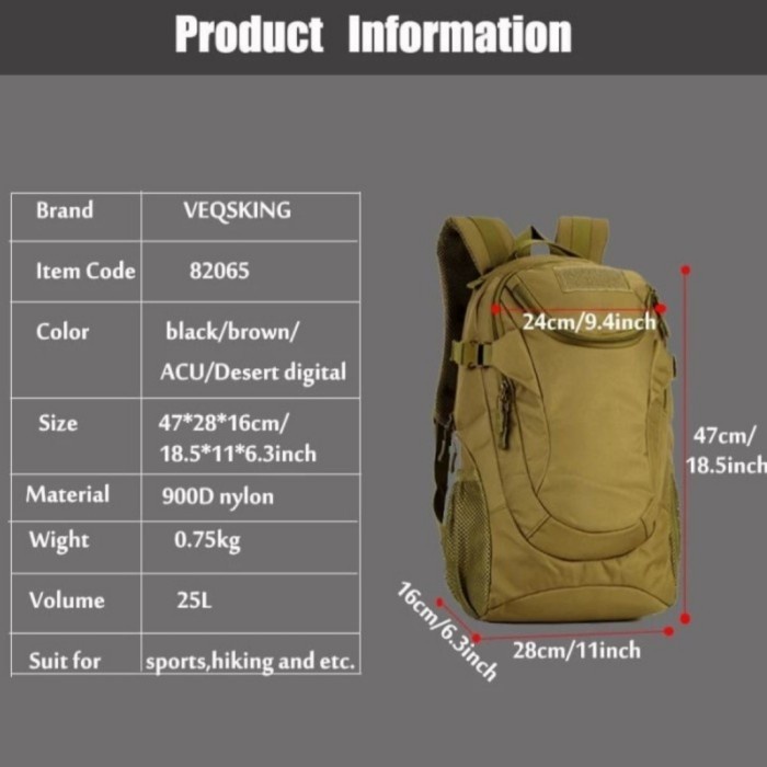 Tas Ransel 642 | Tas Ransel Army 642