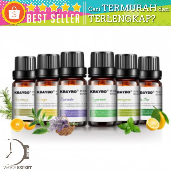 KBAYBO Pure Essential Fragrance Oils Aromatherapy Diffusers 10ml 6 PCS - K-E2