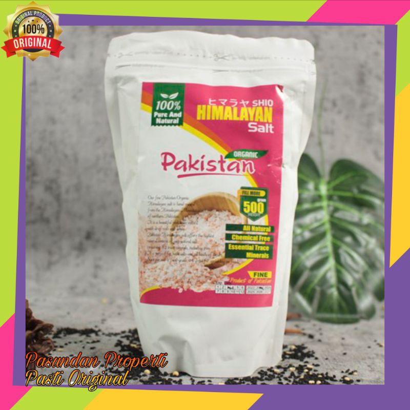 

Garam Himalaya Organik Pakistan Himalayan Pink Salt Garam Ajaib 500gr