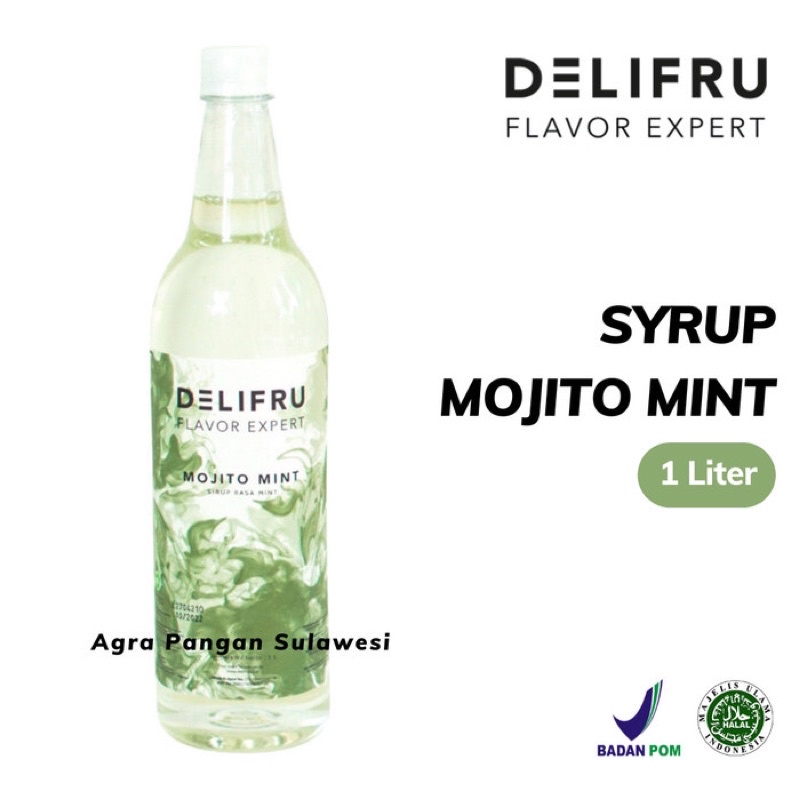 

Syrup MOJITO MINT Delifru | Sirup Premium 1 L 1000 ml | Flavor Rasa