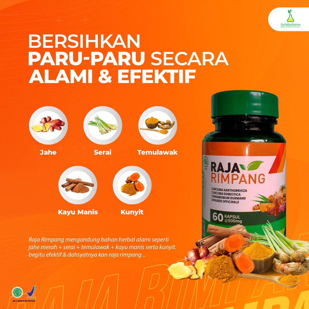 Raja Rimpang Imun Immune  Booster Meningkatkan Daya Tahan Tubuh Suplemen Herbal Dari Jahe Merah