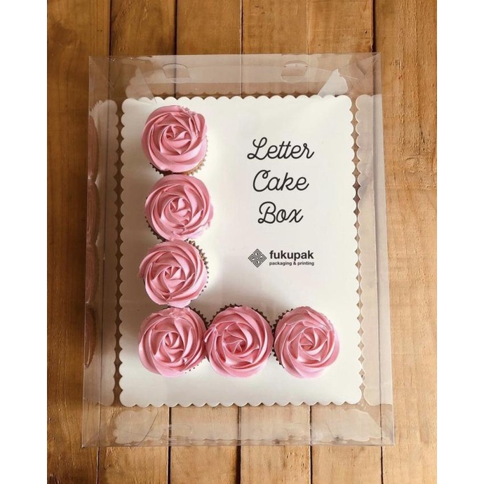 

[COD] Box Mika Letter Cake, Alphabet Cake, Kotak Kue Huruf, Souvenir (10pcs) [COD]