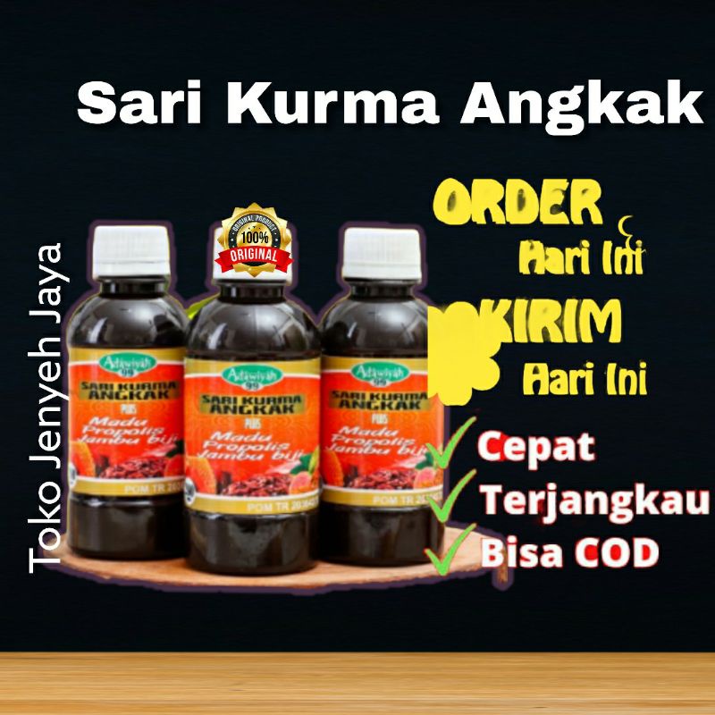 Sari Kurma Madu Angkak Adawiyah Plus Propolis Jambu Biji Daun Ubi | Asli Original