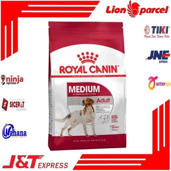 (Khusus Ekspedisi) Royal Canin Medium Adult 10 Kg - Makanan Anjing