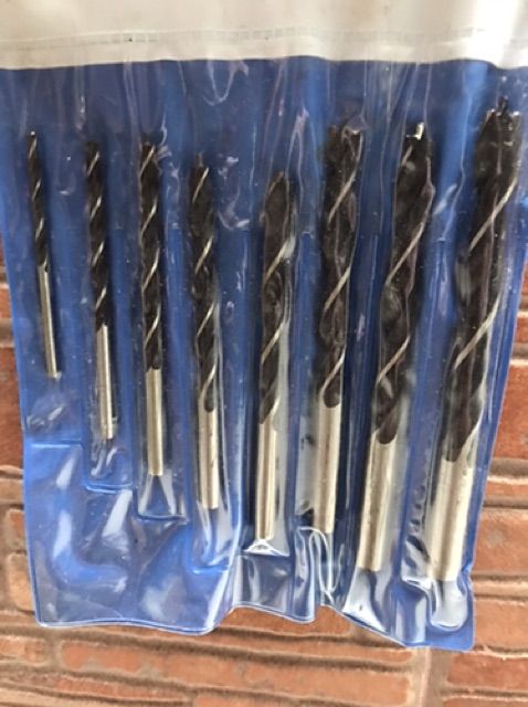 Mata Bor Kayu ATS Set 8 Pcs - Wood Drill Bit Set 8Pcs ATS 3mm 4mm 5mm 6mm 7mm 8mm 9mm 10mm