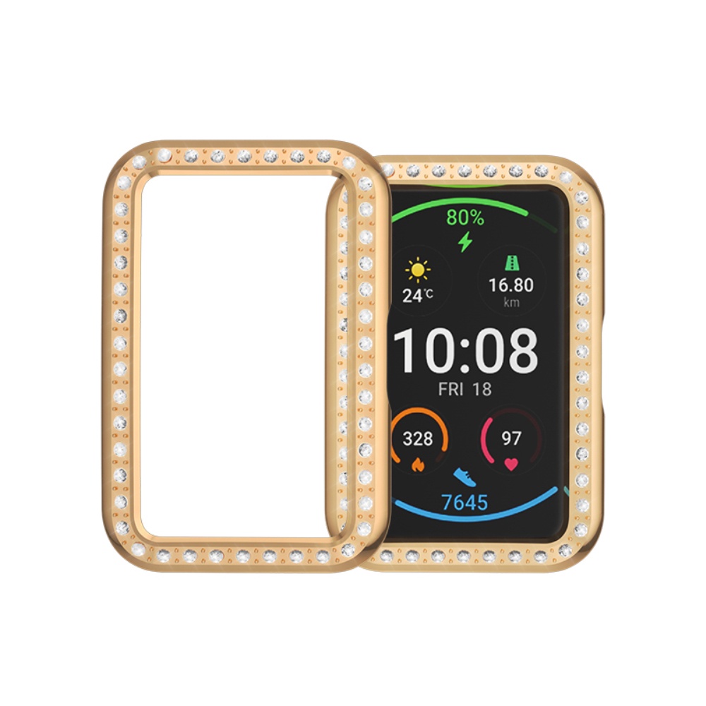 Cover Pelindung Case Untuk Huawei Watch Fit Smart Watch band TPU Plating Bling Pelindung Bumper Frame Shell Cases Aksesoris