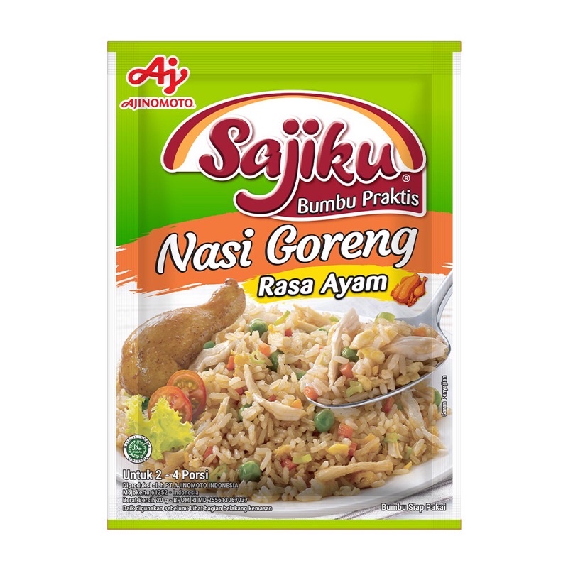 

Sajiku Nasi Goreng Ayam/Pedas 20gr