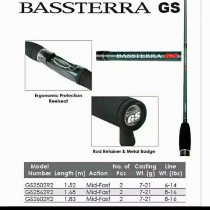 joran shimano bassterra GS 180 cm