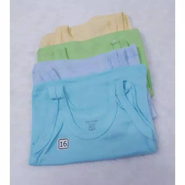 Kaus Dalam Bayi Singlet Baby London Warna Polos