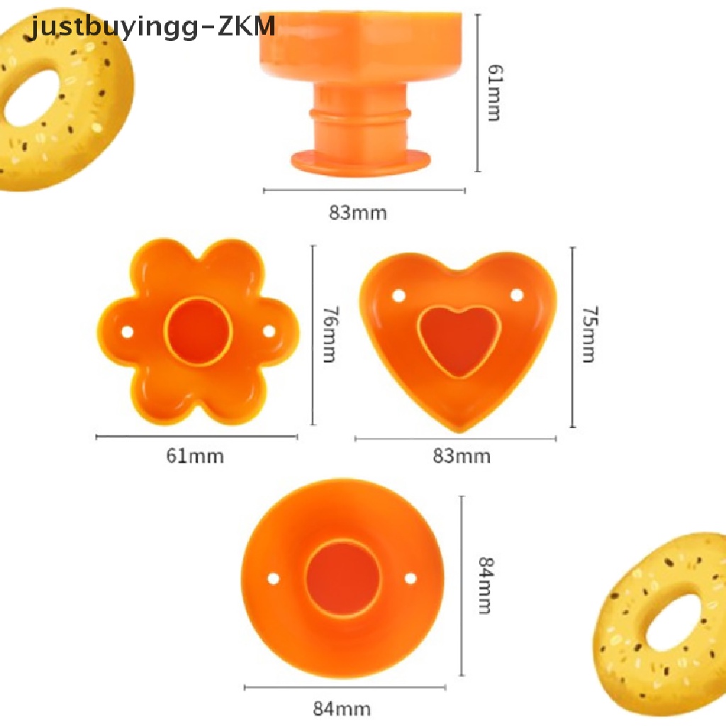 3 Pcs Alat Cetakan Pembuat Donat Bahan Plastik Food Grade Untuk Dekorasi Kue Roti Dessert