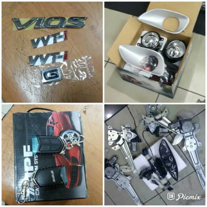 paket power window foglamp alarm emblem new vios limo