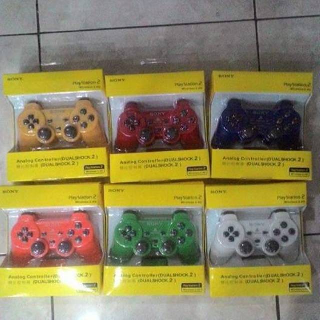 STIK PS2 WIRELESS WARNA / STICK WIRELESS PS2 WARNA