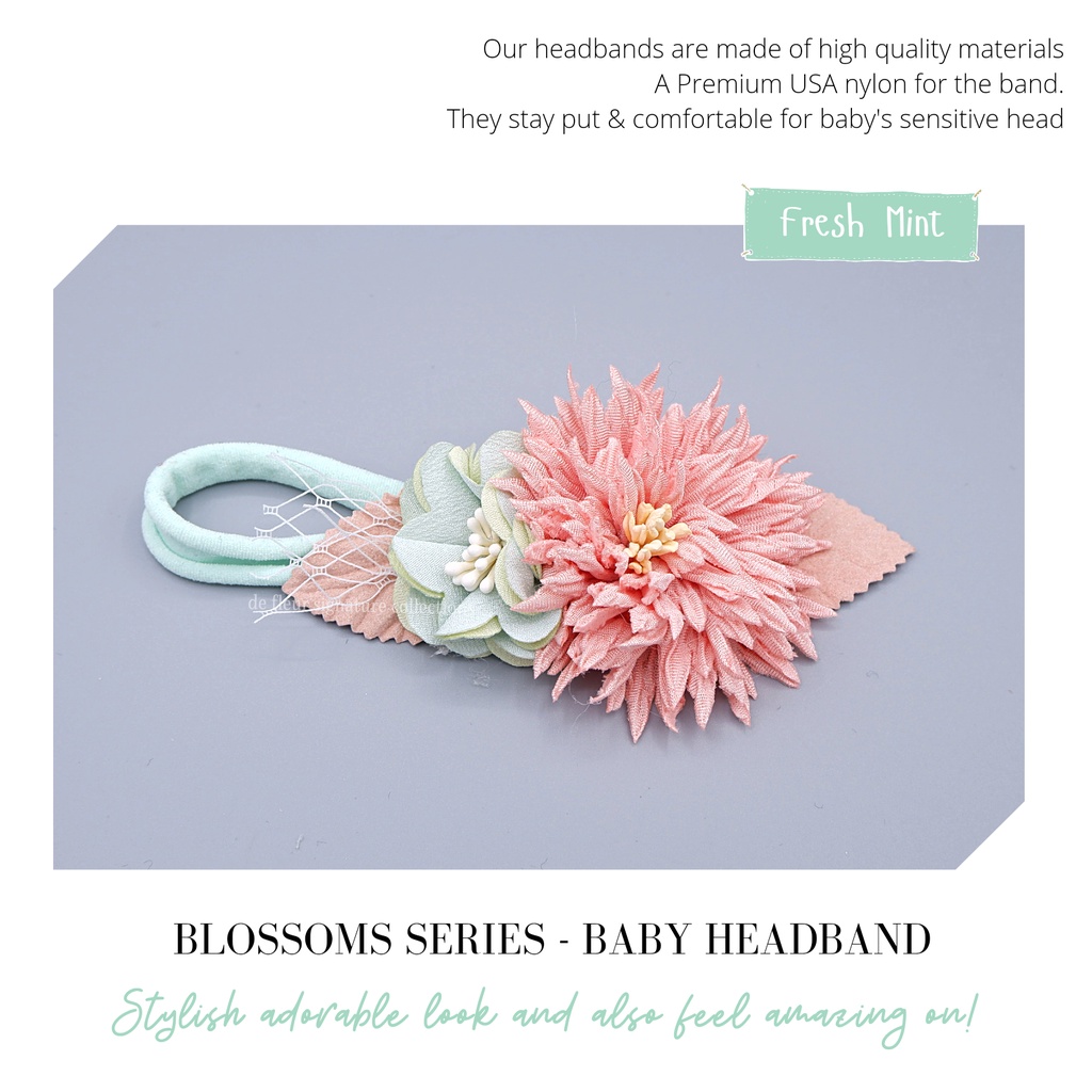 Aksesoris Rambut/HEADBAND BLOSSOM SERIES/Bandana Bayi &amp; Anak Perempuan